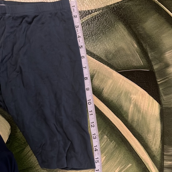 • Blue Biker Short and Bra Crop Top Set - Picture 7 of 8